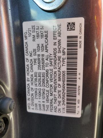 2022 HONDA CR-V EX - 2HKRW2H54NH600905