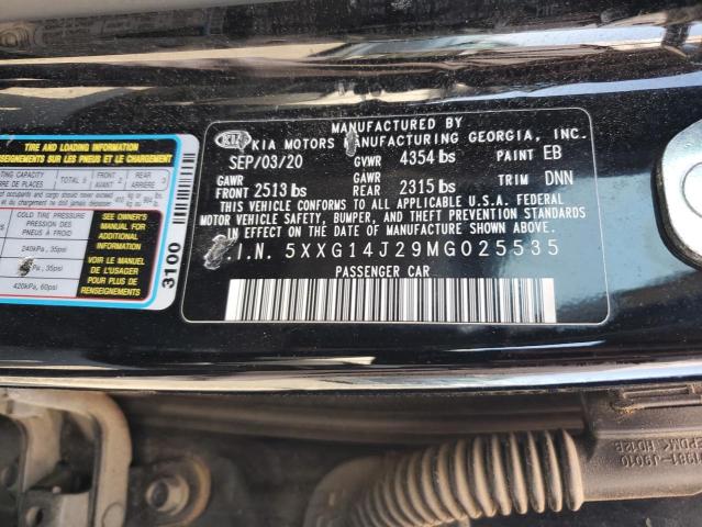 2021 KIA K5 LXS 5XXG14J29MG025535
