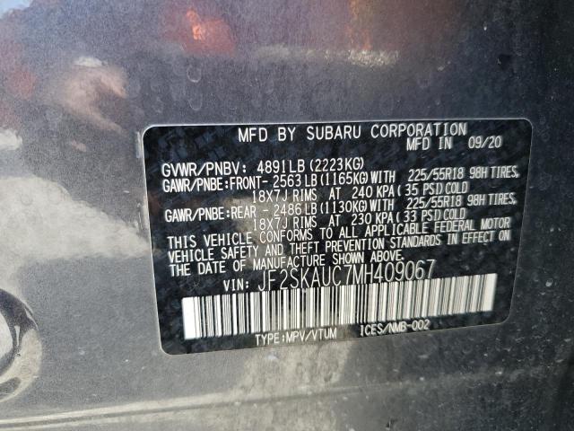 2021 SUBARU FORESTER L JF2SKAUC7MH409067