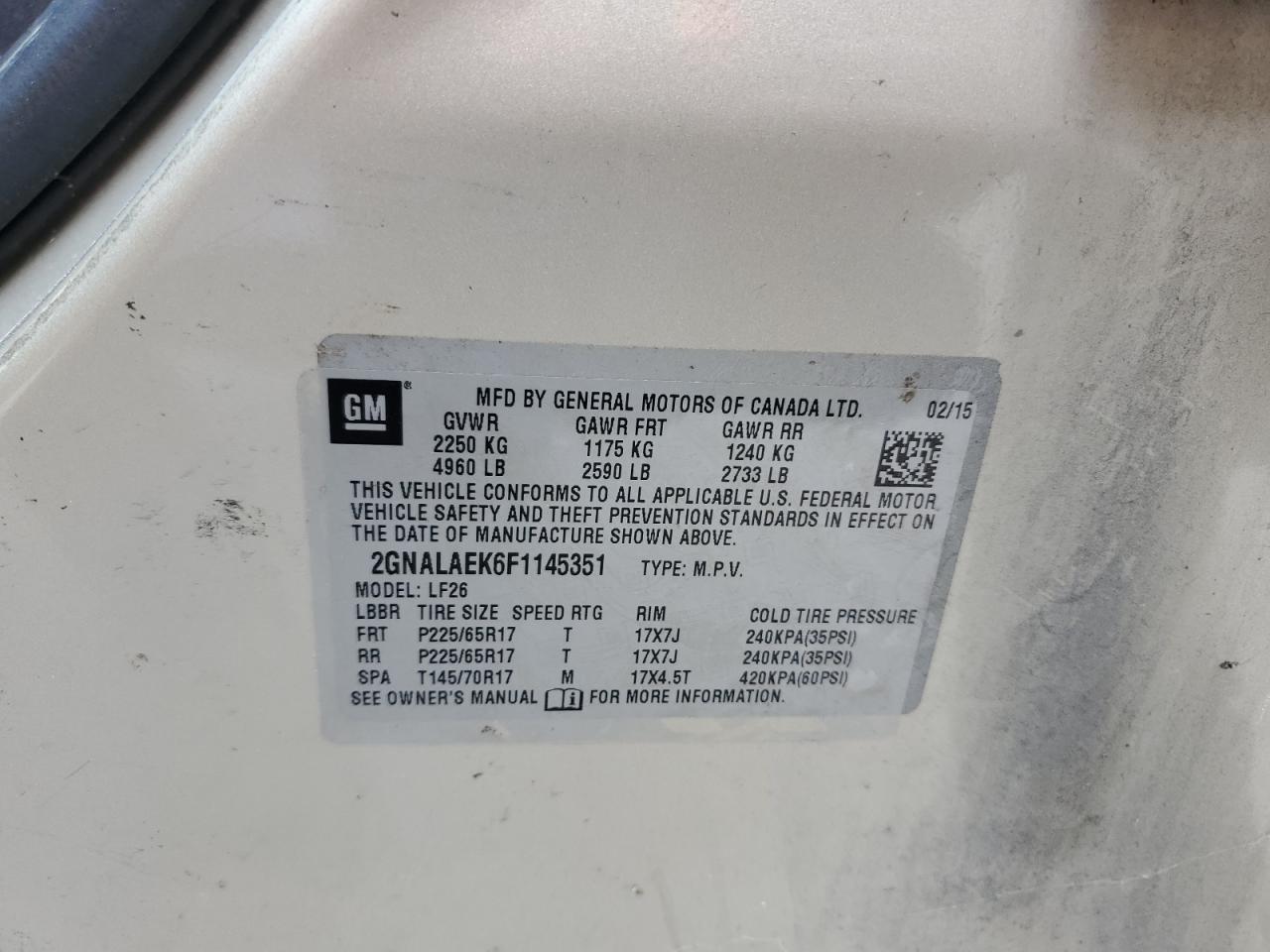 CHEVROLET EQUINOX LS