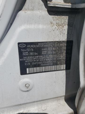2017 HYUNDAI ELANTRA SE 5NPD84LF0HH156748