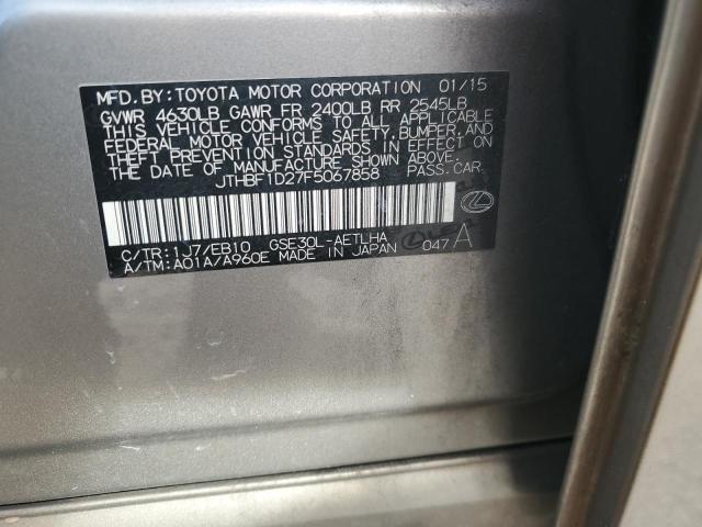 2015 LEXUS IS 250 - JTHBF1D27F5067858