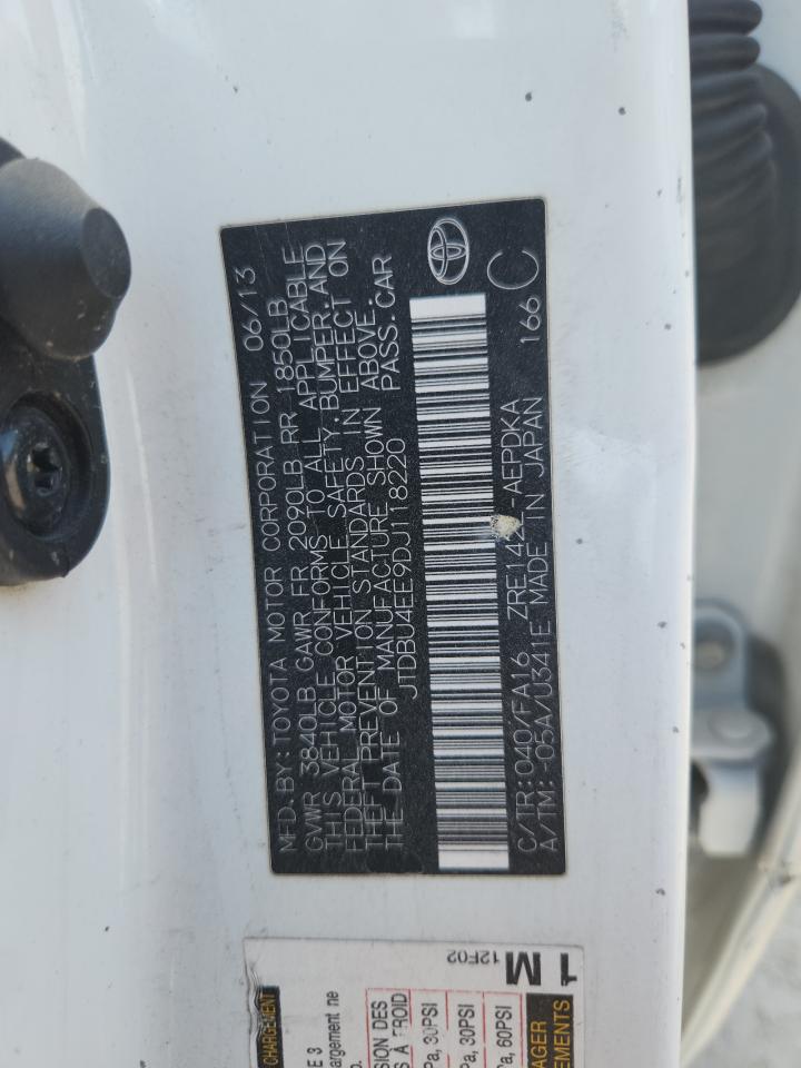 Lot #3234407051 2013 TOYOTA COROLLA BA