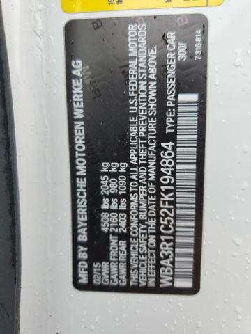 2015 BMW 435 I WBA3R1C52FK194864