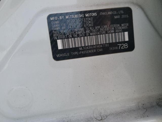 2015 MITSUBISHI MIRAGE DE ML32A3HJXFH047781