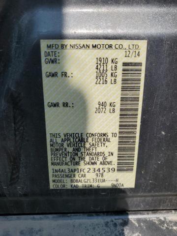 2015 NISSAN ALTIMA 2.5 1N4AL3AP1FC234539