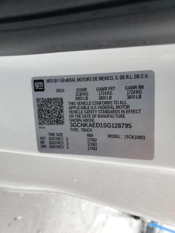 2025 CHEVROLET SILVERADO K1500 3GCNKAED1SG128795