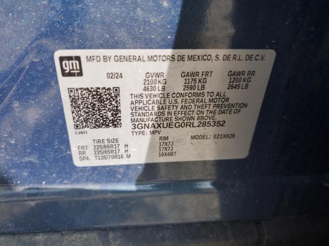 2024 CHEVROLET EQUINOX LT - 3GNAXUEG0RL285352