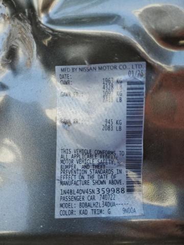 2025 NISSAN ALTIMA SV 1N4BL4DV4SN359988