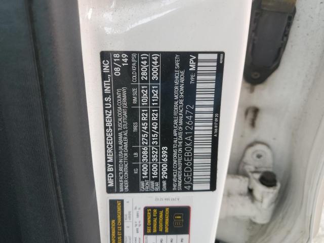 2019 MERCEDES-BENZ GLE COUPE 43 AMG - 4JGED6EB0KA126472