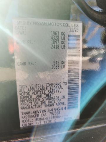 2024 NISSAN ALTIMA SV 1N4BL4DV7RN349644