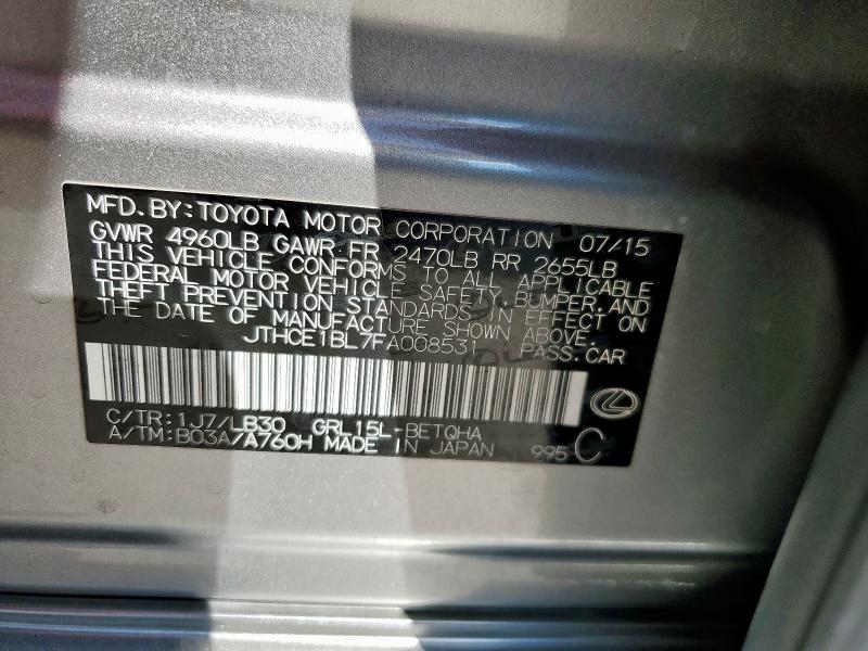 2015 LEXUS GS 350 - JTHCE1BL7FA008531