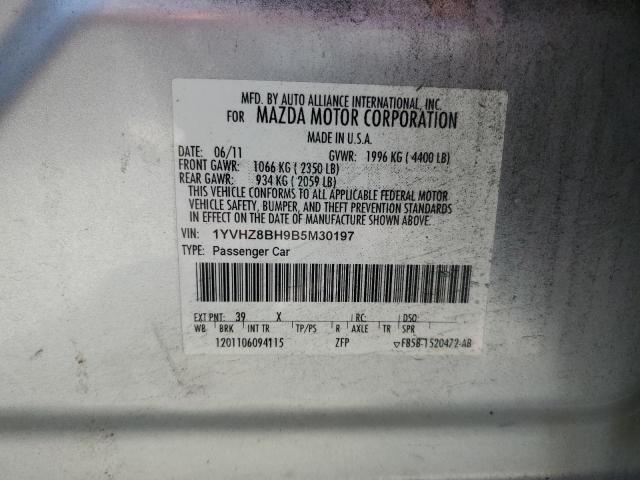 2011 MAZDA 6 I - 1YVHZ8BH9B5M30197