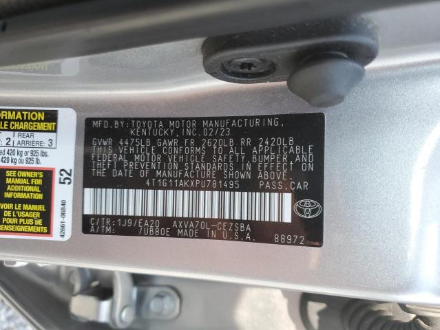 2023 TOYOTA CAMRY SE NIGHT SHADE #3290312950