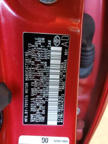 2014 TOYOTA COROLLA L - 2T1BURHE0EC015306