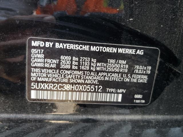 2017 BMW X5 SDRIVE35I - 5UXKR2C38H0X05512