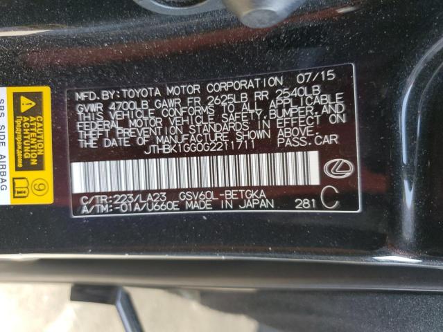 2016 LEXUS ES 350 JTHBK1GG0G2211711