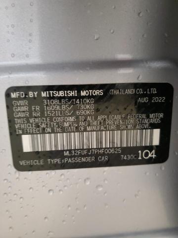 2023 MITSUBISHI MIRAGE G4 - ML32FUFJ7PHF00625