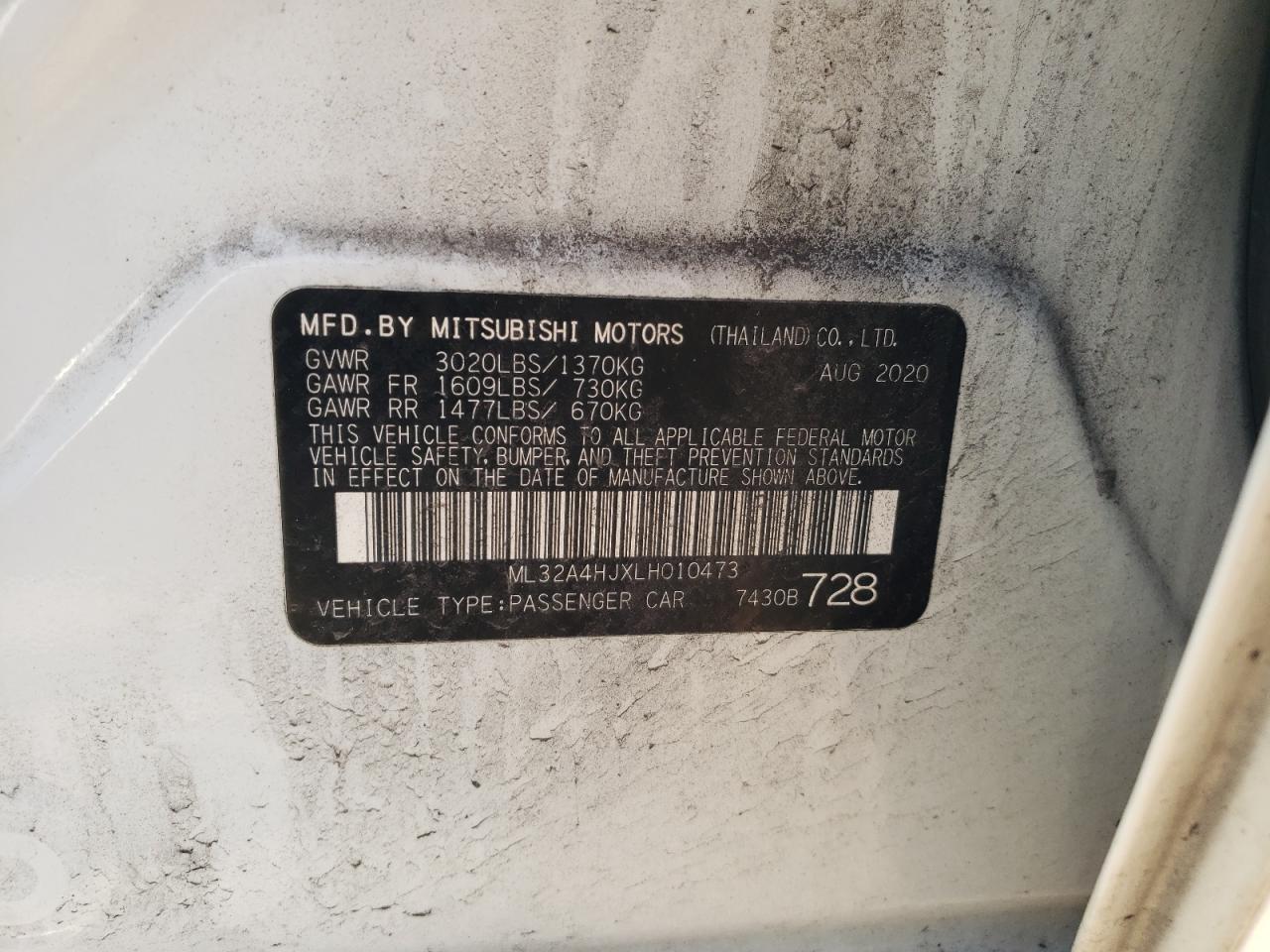 MITSUBISHI MIRAGE SE