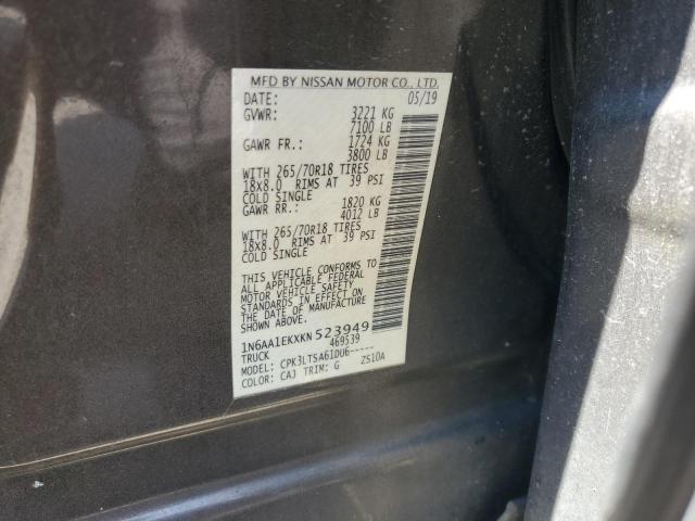 2019 NISSAN TITAN S 1N6AA1EKXKN523949