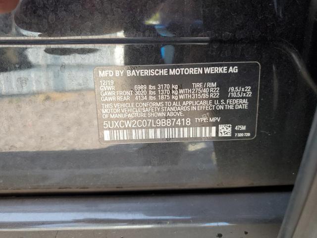 2020 BMW X7 XDRIVE4 - 5UXCW2C07L9B87418