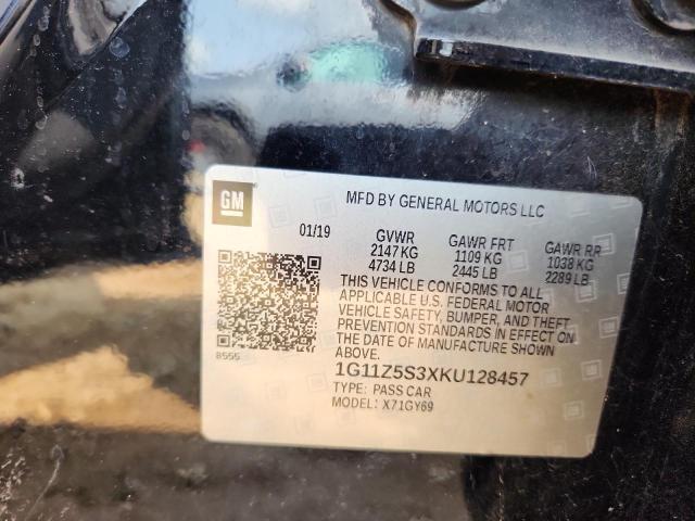 2019 CHEVROLET IMPALA LT #3302678001