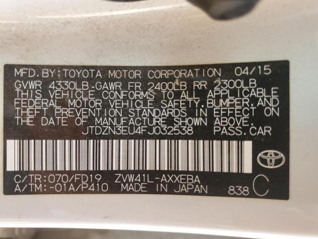 2015 TOYOTA PRIUS V #3292313273