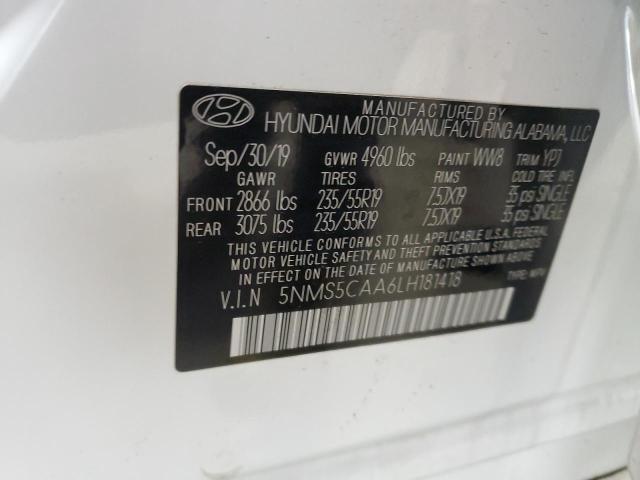 2020 HYUNDAI SANTA FE L 5NMS5CAA6LH181418