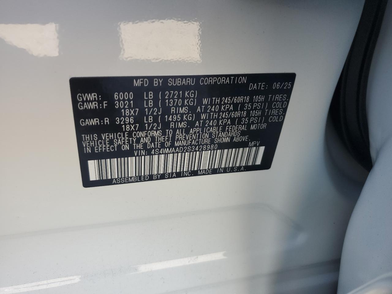 SUBARU ASCENT PREMIUM