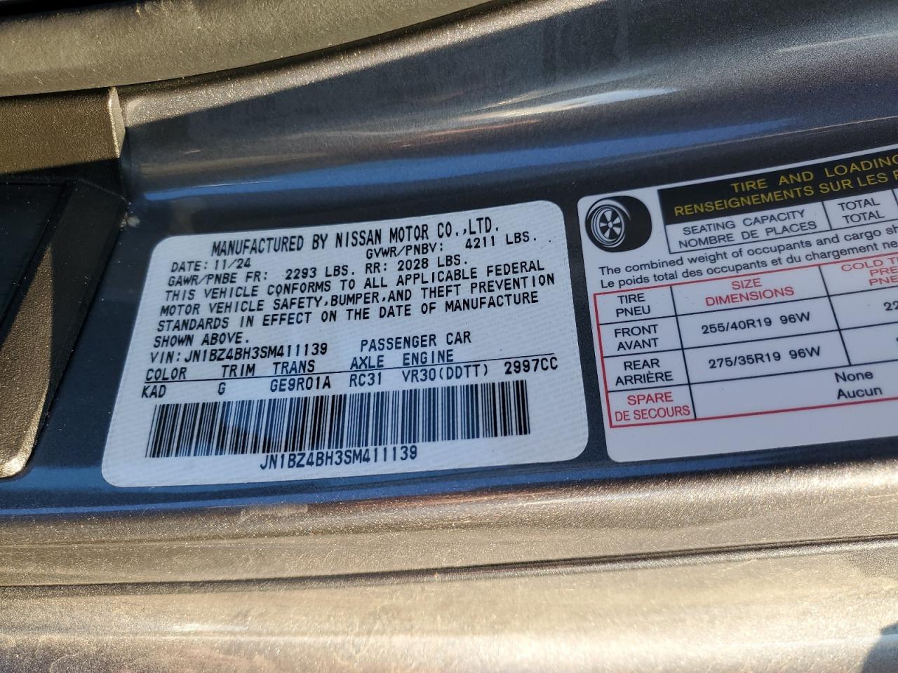 NISSAN Z PERFORMANCE