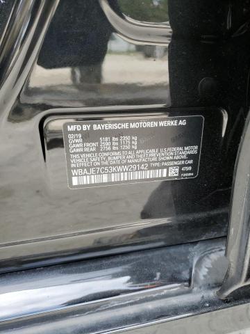 2019 BMW 540 XI WBAJE7C53KWW29142