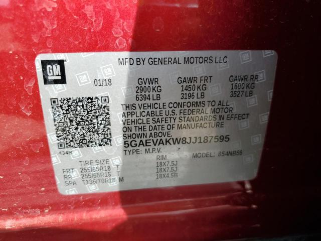 2018 BUICK ENCLAVE ES 5GAEVAKW8JJ187595
