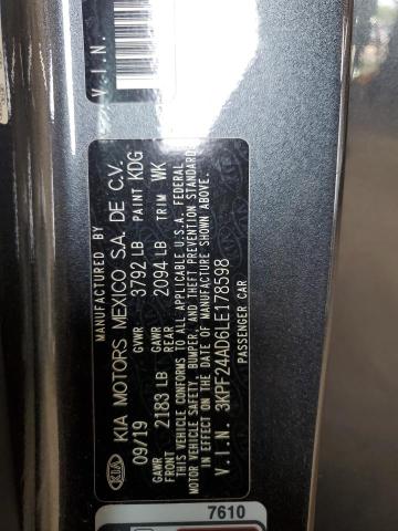 2020 KIA FORTE FE 3KPF24AD6LE178598