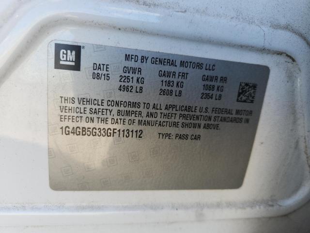 2016 BUICK LACROSSE 1G4GB5G33GF113112
