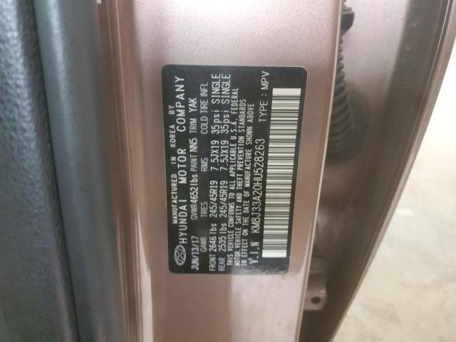 2017 HYUNDAI TUCSON LIMITED KM8J33A20HU528263