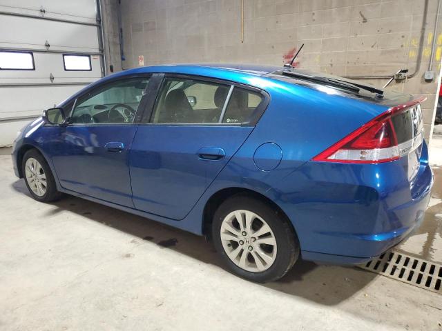 HONDA INSIGHT EX 2013 blue hatchbac hybrid engine JHMZE2H72DS002654 photo #3