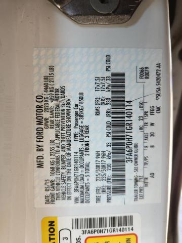 2016 FORD FUSION SE 3FA6P0H71GR140114
