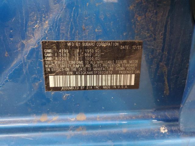 2023 SUBARU IMPREZA SP 4S3GKAM61P3602816