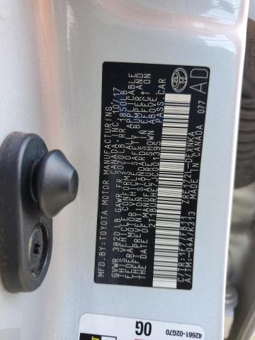 2018 TOYOTA COROLLA L - 2T1BURHE7JC001395