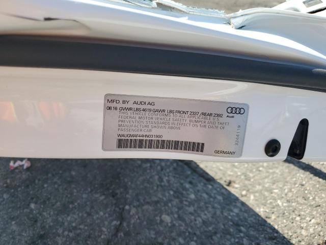 2017 AUDI A4 ULTRA P WAUGMAF44HN031900