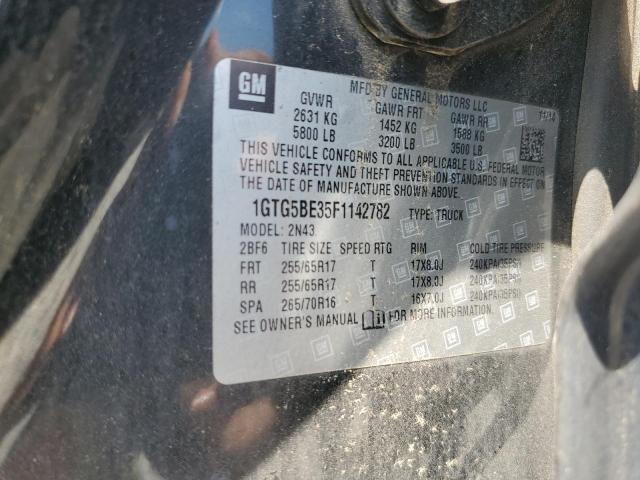 2015 GMC CANYON SLE 1GTG5BE35F1142782