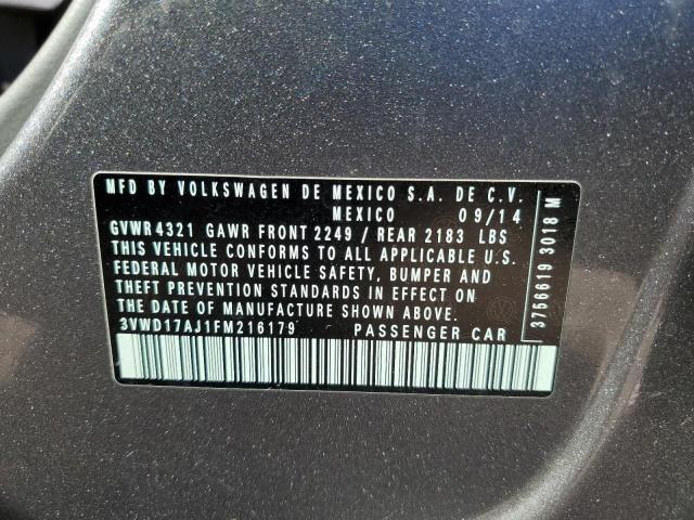 2015 VOLKSWAGEN JETTA SE 3VWD17AJ1FM216179