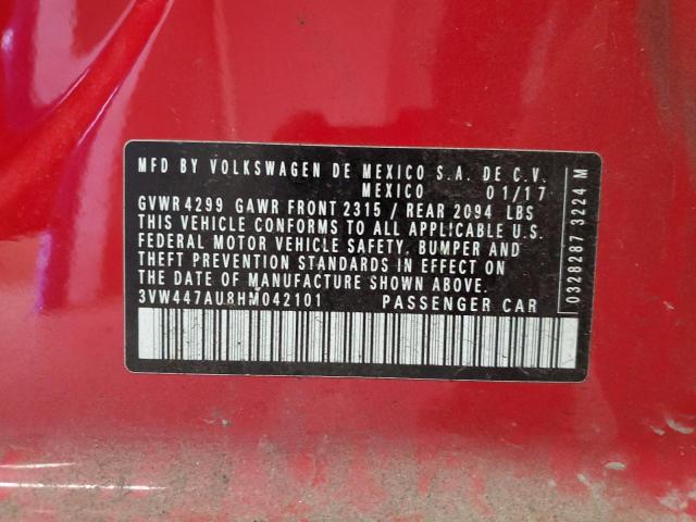 2017 VOLKSWAGEN GTI S/SE 3VW447AU8HM042101