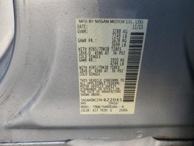 2015 NISSAN ARMADA SV - 5N1AA0NC2FN622045