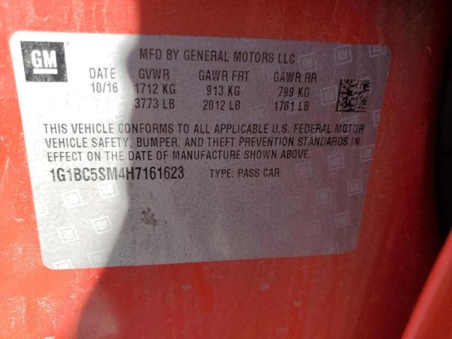 2017 CHEVROLET CRUZE LS 1G1BC5SM4H7161623