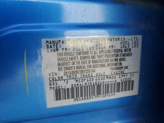 2021 NISSAN SENTRA SR 3N1AB8DV7MY324144