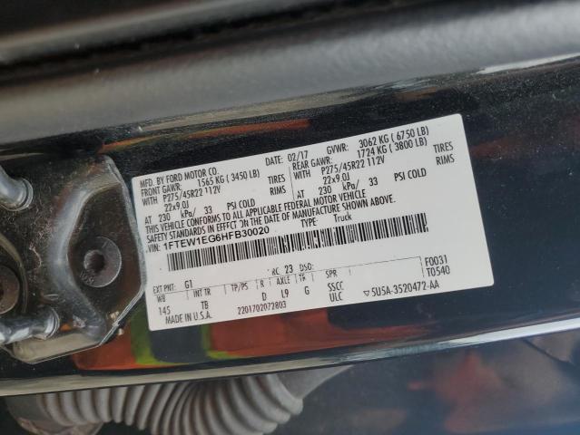 2017 FORD F150 SUPER - 1FTEW1EG6HFB30020