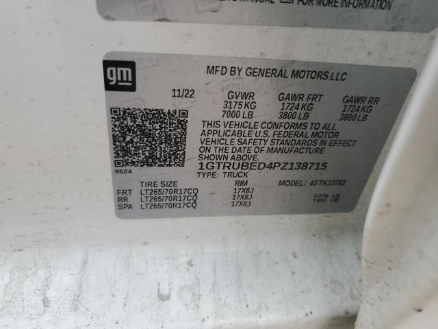 2023 GMC SIERRA K15 1GTRUBED4PZ138715