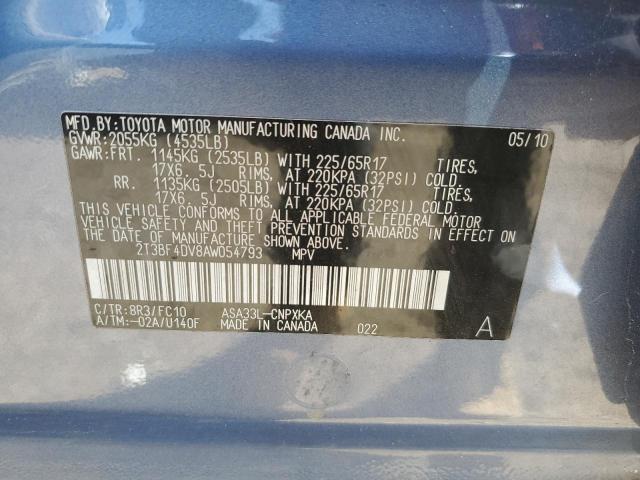 2010 TOYOTA RAV4 - 2T3BF4DV8AW054793