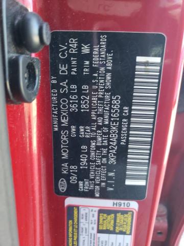 2019 KIA RIO S 3KPA24AB3KE165685